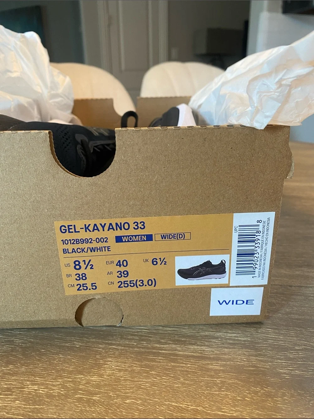 ASICS Gel-Kayano 33, Women’s 8.5 Wide